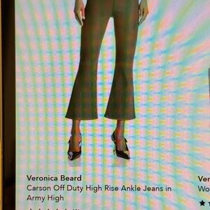 Veronica Beard Olive Cropped Pants